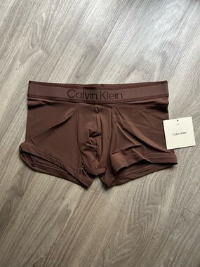 Calvin Klein | Tonal Logo Trunk in Chocolate Brown (Small)
